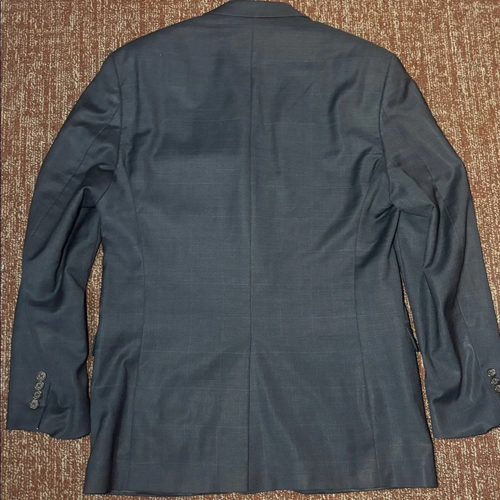 Ralph Lauren Navy Blazer muted plaid classic baby blazer lightweight plaid coat